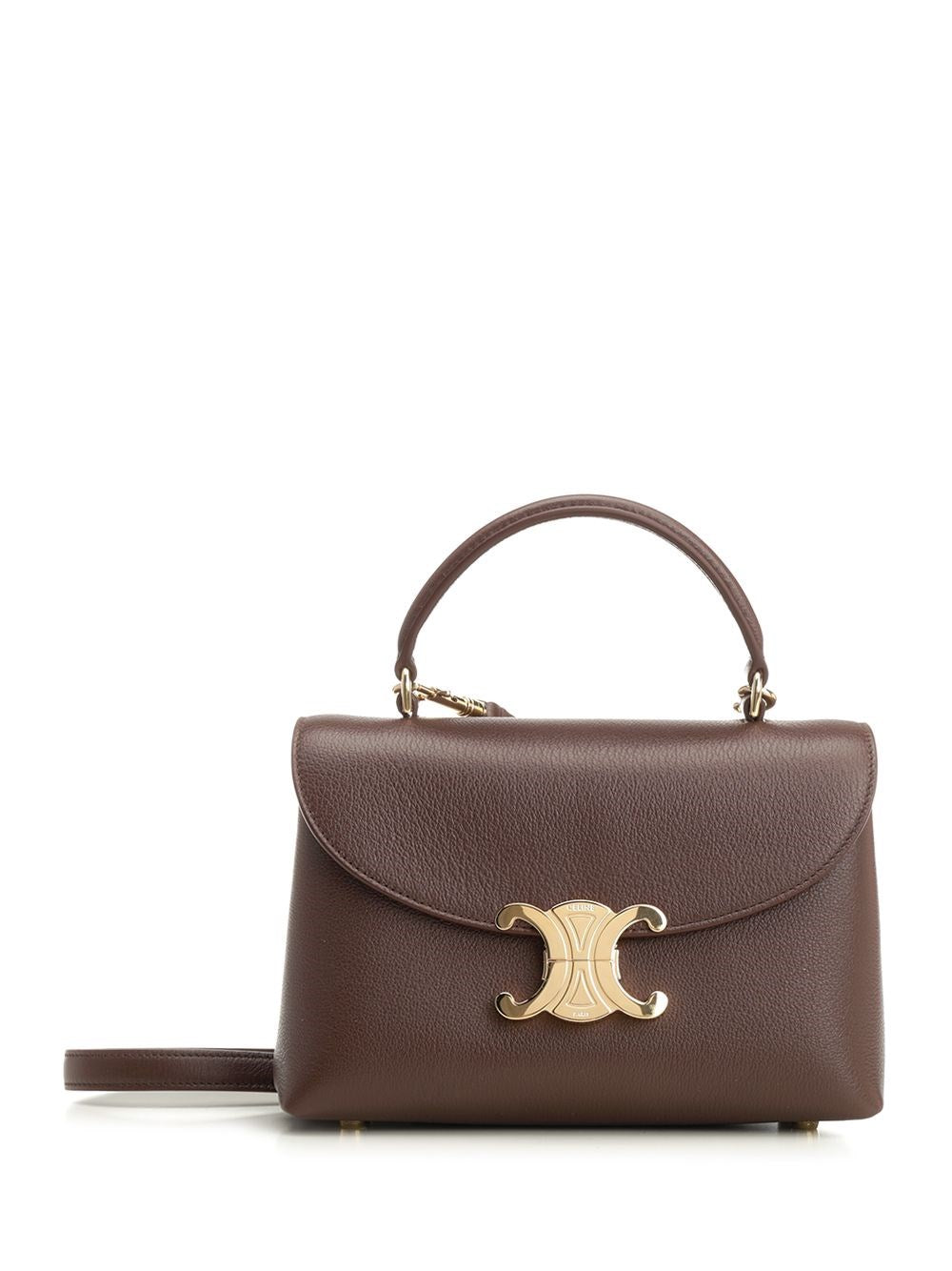 Celine Women Nino Teen Bag In Garnet Leather
