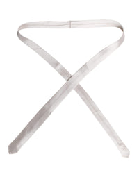 Dolce & Gabbana Dolce & Gabbana White Solid Silk Adjustable NeckMen's Men's Tie