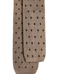 Dolce & Gabbana Dolce & Gabbana Beige Polka Dot Silk Adjustable NeckMen's Men's Tie