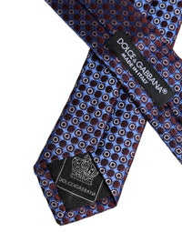Dolce & Gabbana Dolce & Gabbana Multicolor Circles Silk Adjustable NeckMen's Men's Tie