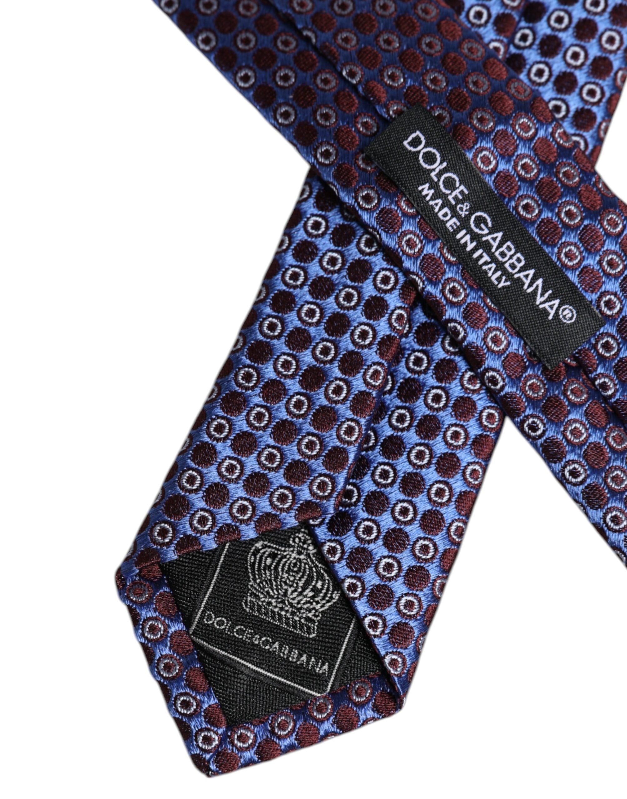 Dolce & Gabbana Dolce & Gabbana Multicolor Circles Silk Adjustable NeckMen's Men's Tie