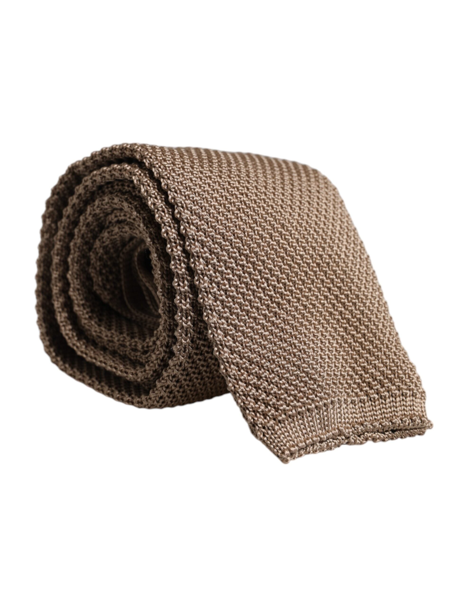 Dolce & Gabbana Dolce & Gabbana Brown Silk Adjustable NeckMen's Men's Tie