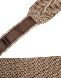 Dolce & Gabbana Dolce & Gabbana Brown Silk Adjustable NeckMen's Men's Tie