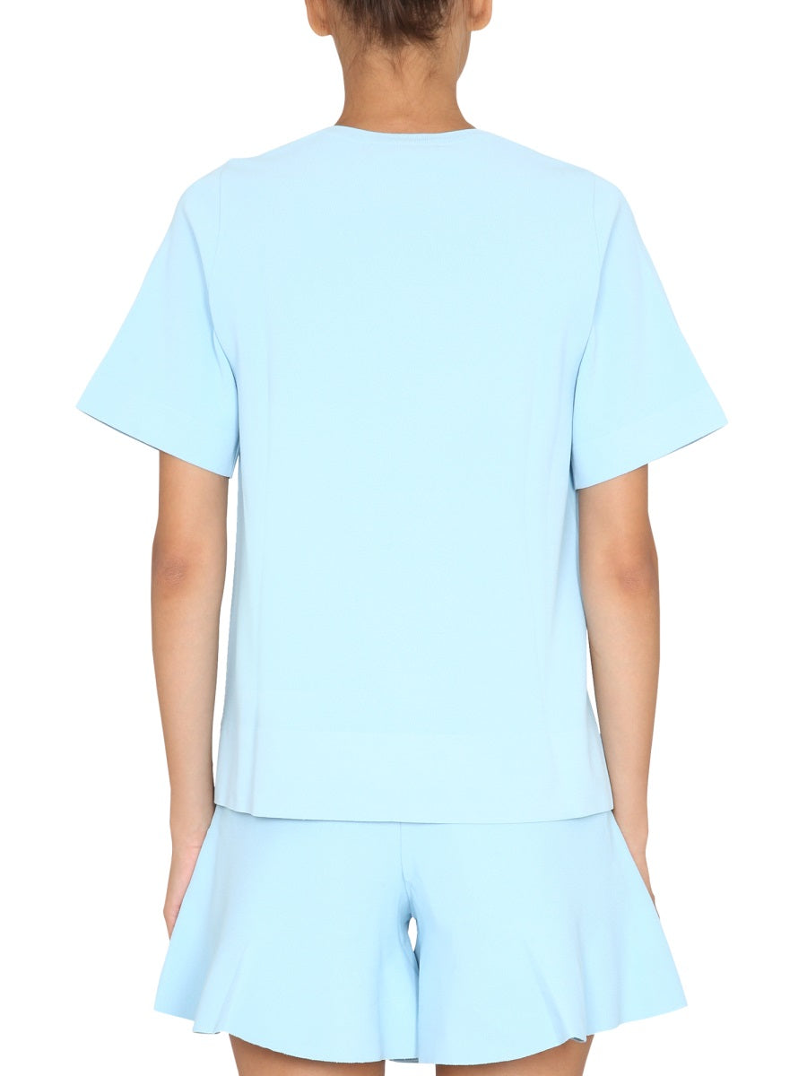 Stella Mccartney Women T-Shirt With Asymmetrical Hemline
