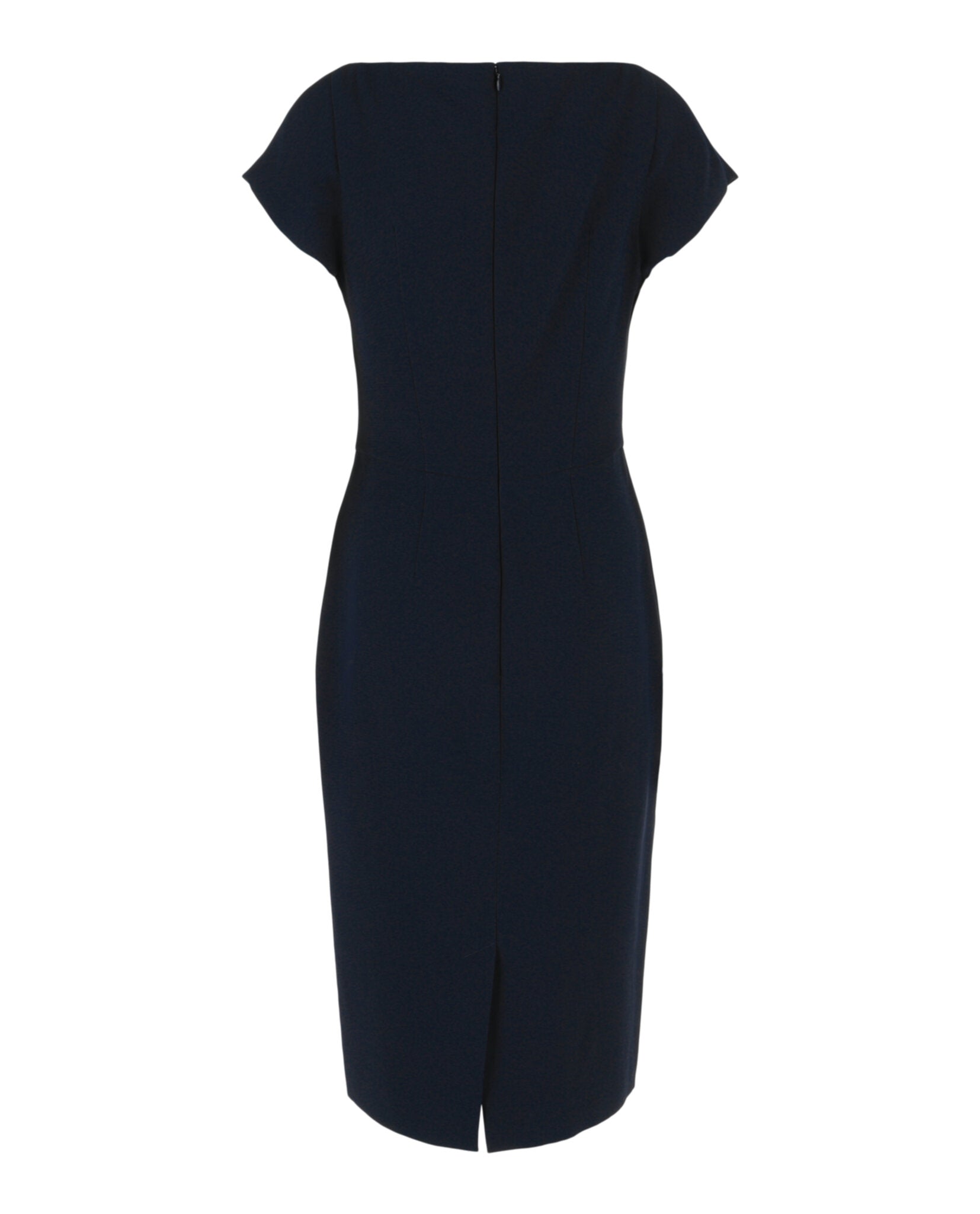 Alexander McQueen Alexander McQueen Womens Twist-Detail Crepe Midi Dress