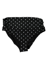 Dolce & Gabbana Black Polka Dot Swimsuit Bikini Bottom Women's Swimwear