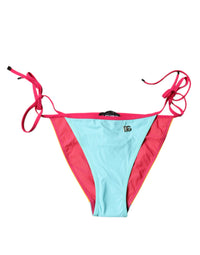 Dolce & Gabbana Multicolor Logo Swimsuit Bikini Bottom Women's Swimwear