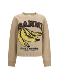 GANNI Ganni Women Wool Graphic Sweater