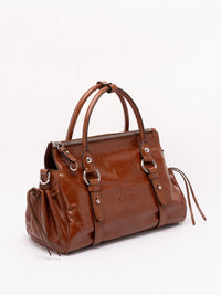 Miu Miu Women Shiny Leather Handbag