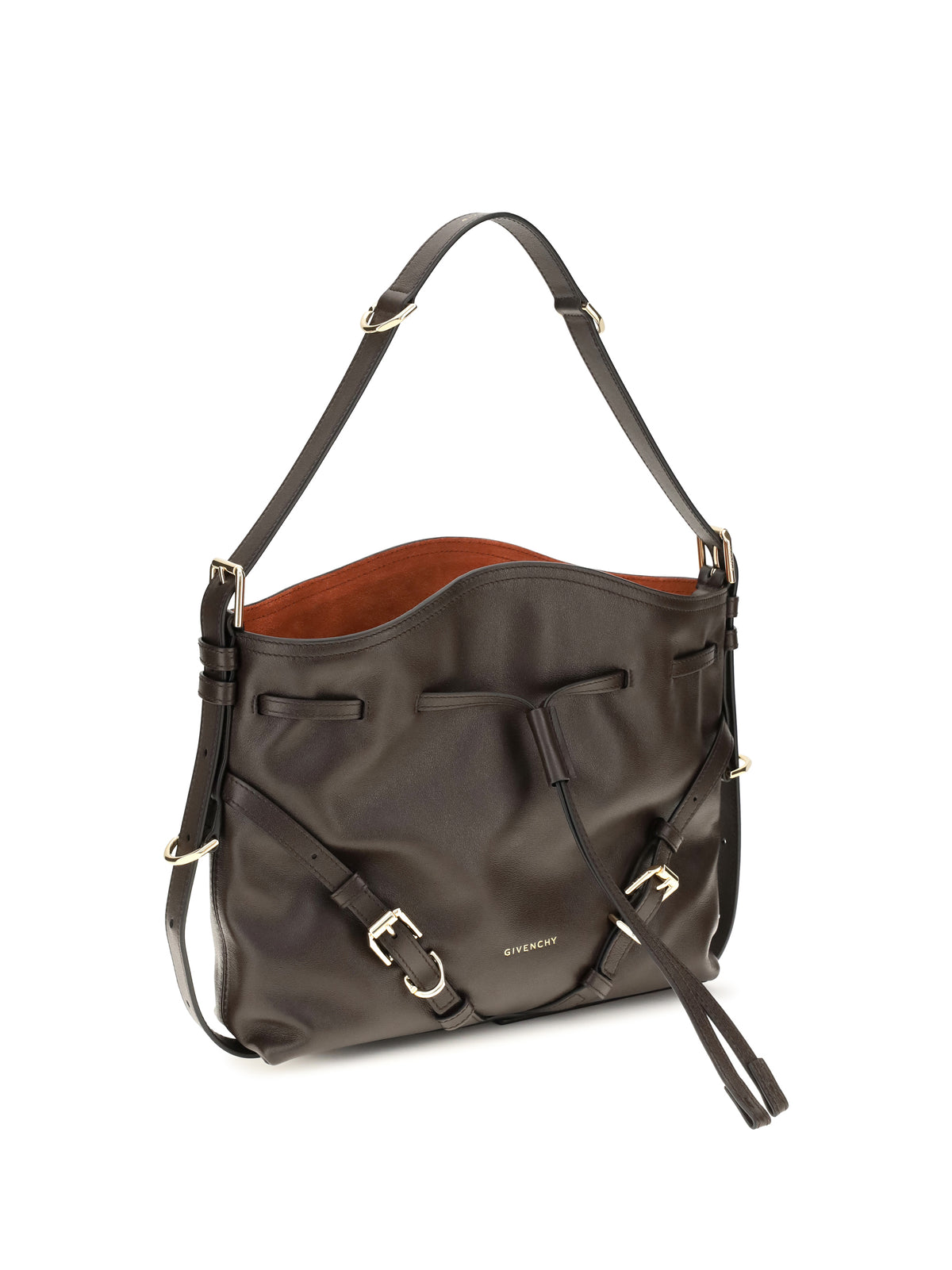 Givenchy Women Small Voyou Bucket Handbag In Glossy Leather