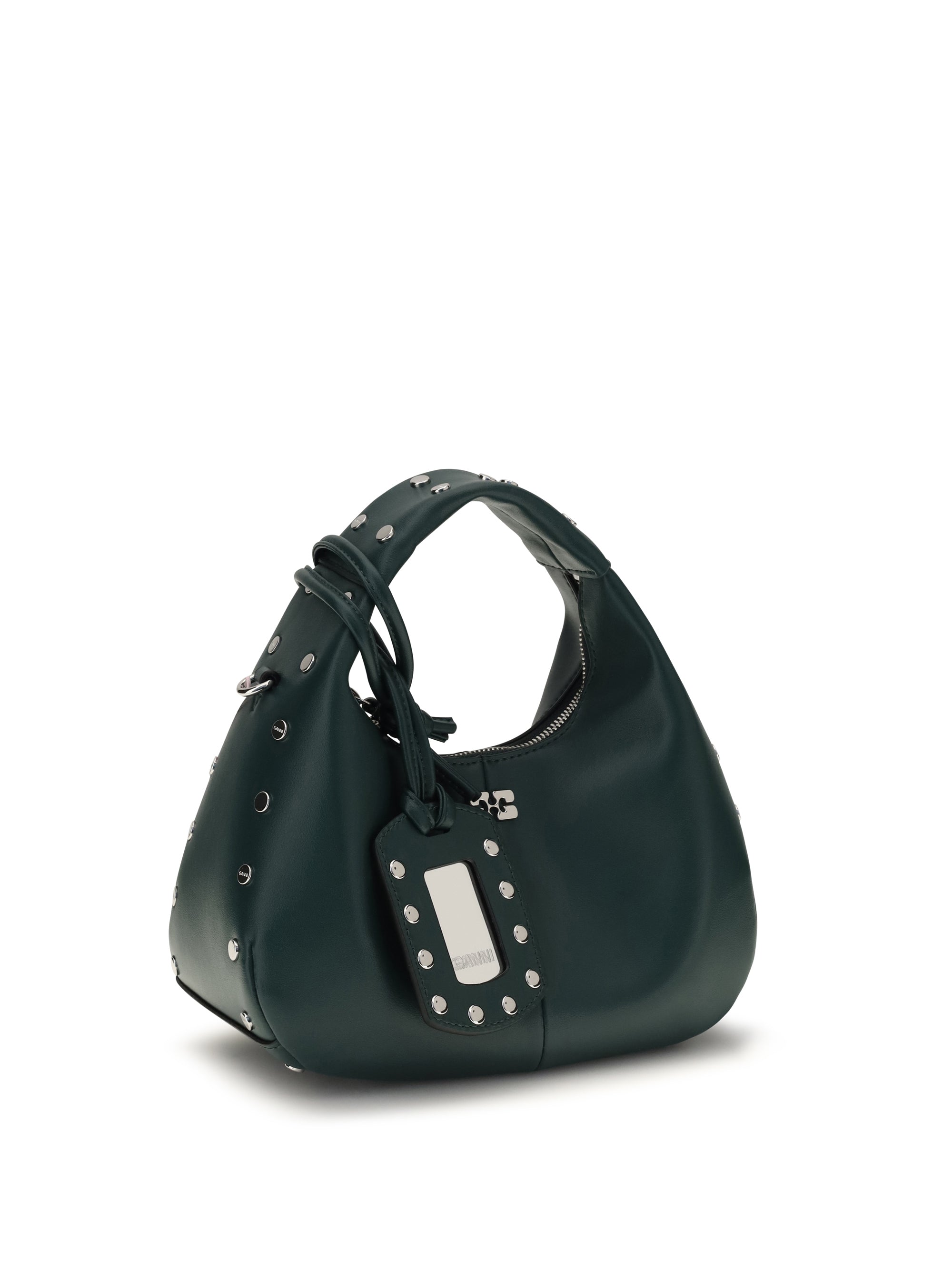 GANNI Ganni Women Mini Studded Hobo Handbag