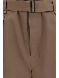 Lemaire Women Rounded Poly-Cotton Twill Pants