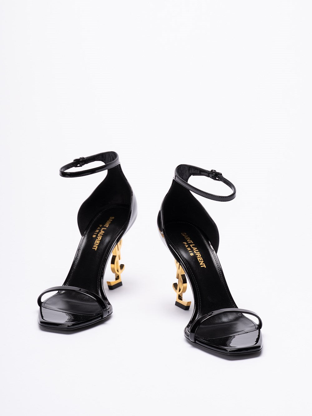 Saint Laurent Women Opyum Sandals In Patent Leather