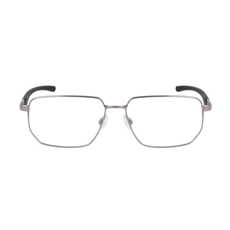 Nike Nike Eyeglasses Rectangle Full Rim, Gunmetal/Black Frame and Clear Demo Lens Lens NIKE4317N070