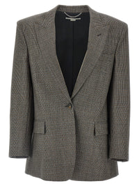 Stella Mccartney Women Single-Breasted Micro Houndstooth Blazer