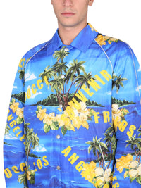 Gucci Men Giacca In Nylon Con Stampa