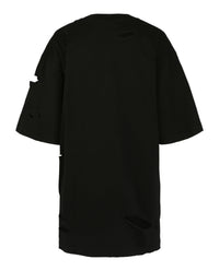 Balenciaga Balenciaga Womens Caps Destroyed Boxy Fit T-Shirt