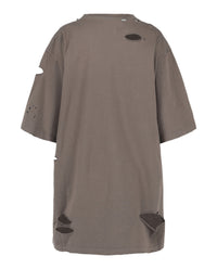 Balenciaga Unisex-Adult Distressed Graphic T-Shirt