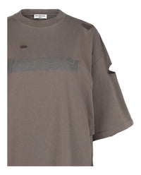 Balenciaga Unisex-Adult Distressed Graphic T-Shirt