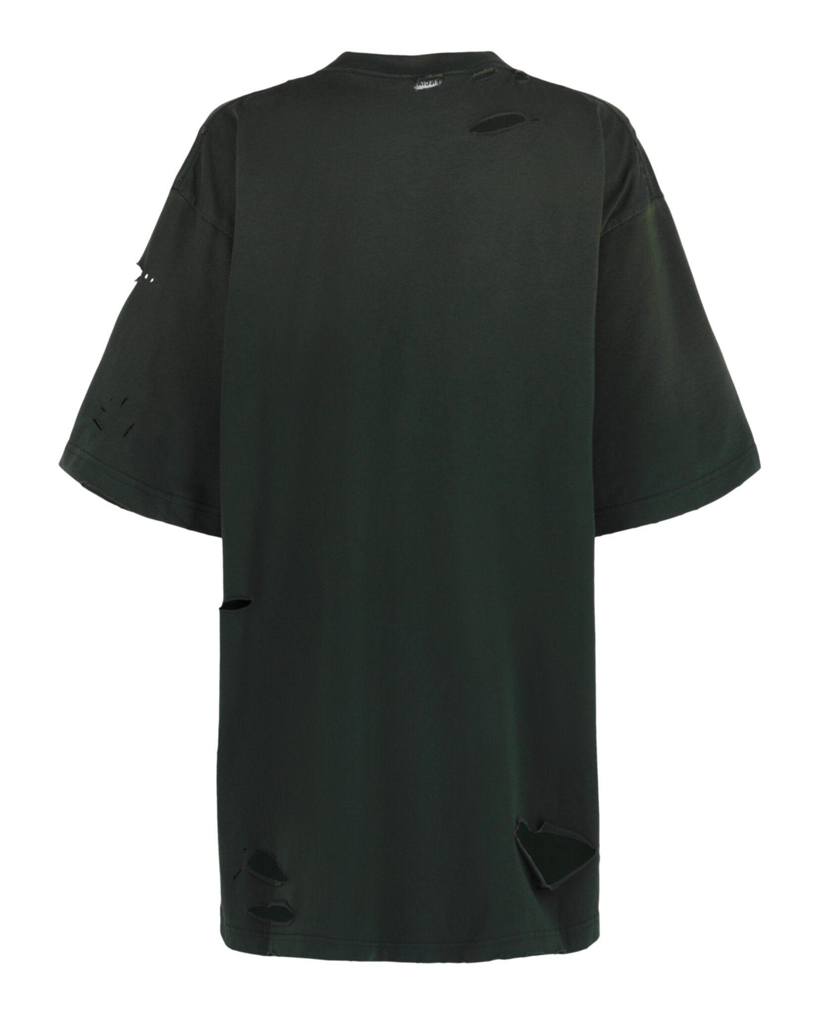 Balenciaga Balenciaga Womens Caps Destroyed Boxy Fit T-Shirt