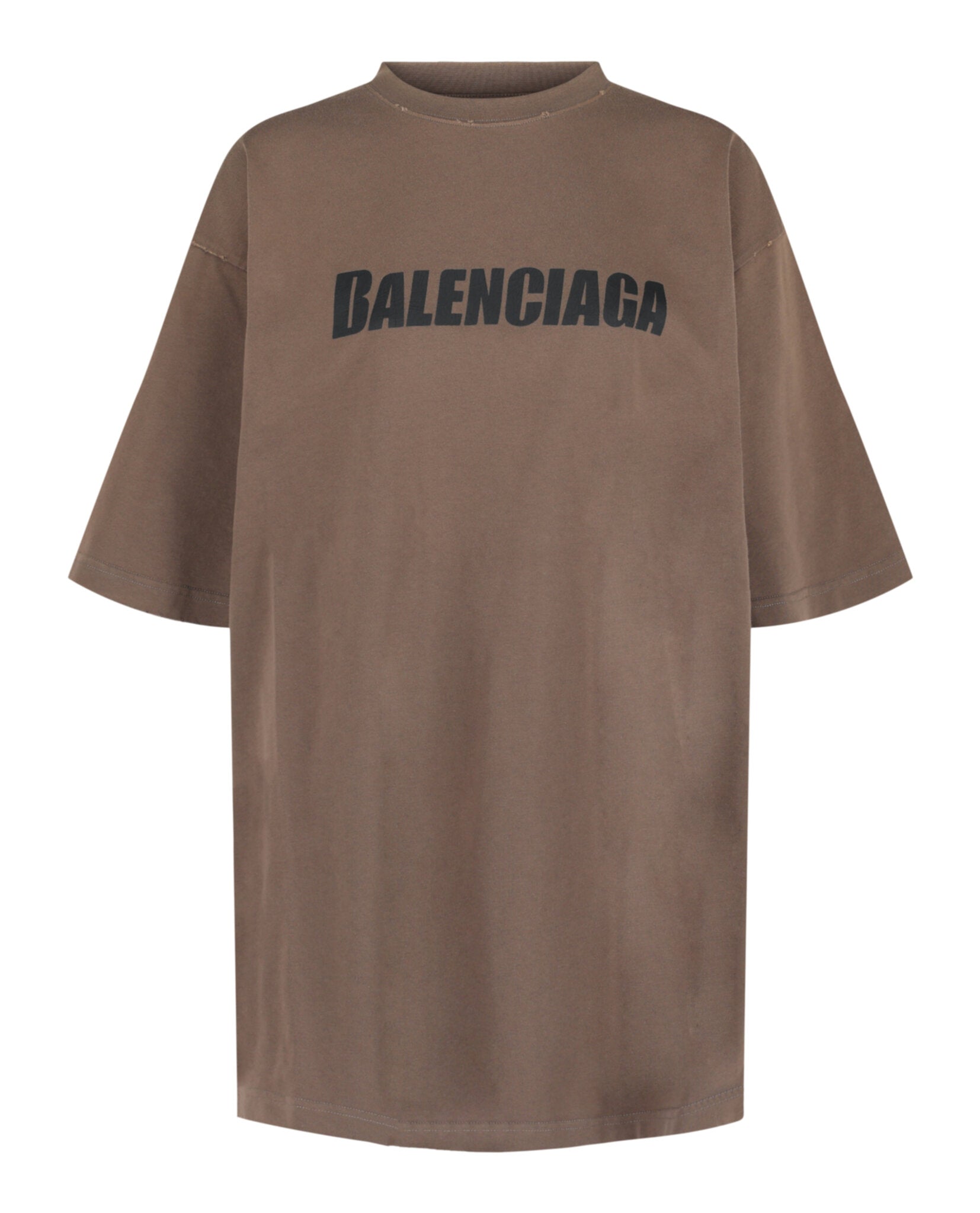 Balenciaga Balenciaga Womens Distressed Logo T-Shirt