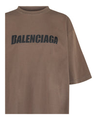 Balenciaga Balenciaga Womens Distressed Logo T-Shirt