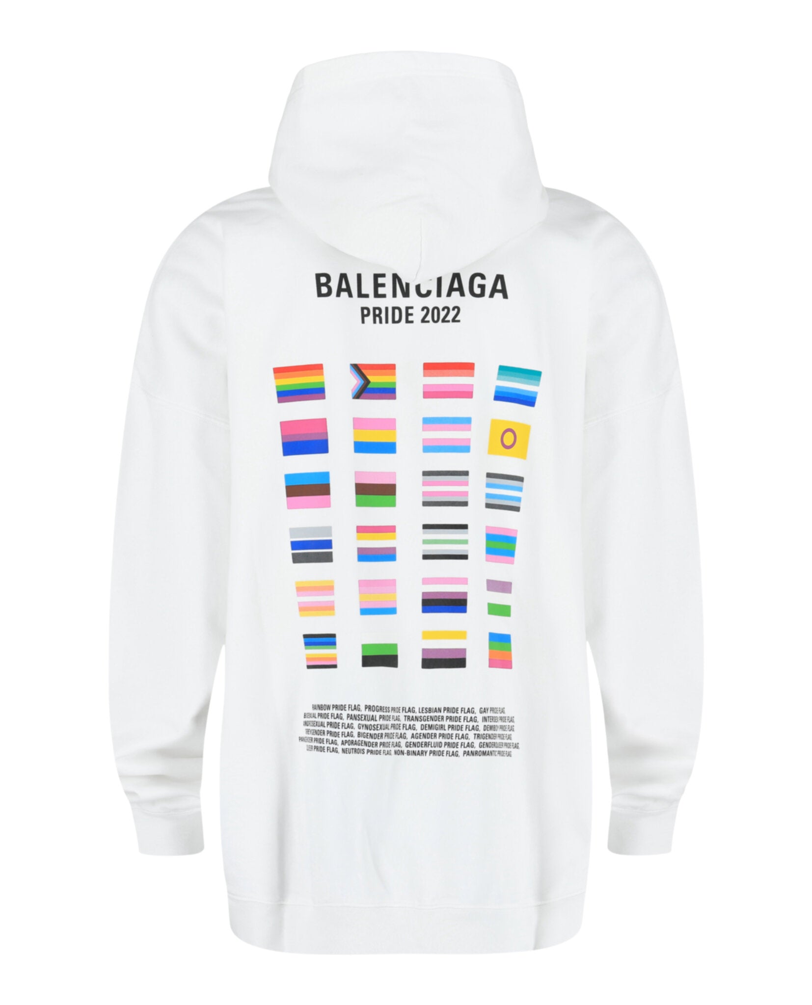 Balenciaga Mens 2022 Pride Graphic Print Hoodie