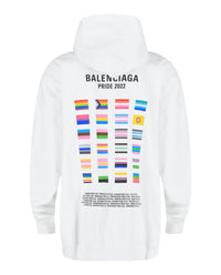Balenciaga Mens 2022 Pride Graphic Print Hoodie