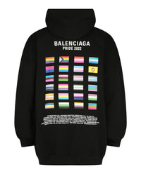 Balenciaga Mens Pride 2022 Series Boxy Hoodie