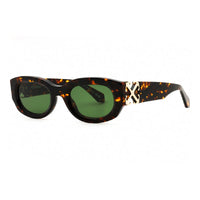 Off-White Sunglasses Oval Full Rim, White Frame and Dark Grey Lens OERI14EPALMER0107