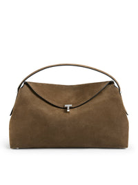 TOTEME Toteme Women T-Lock Suede Top Handle