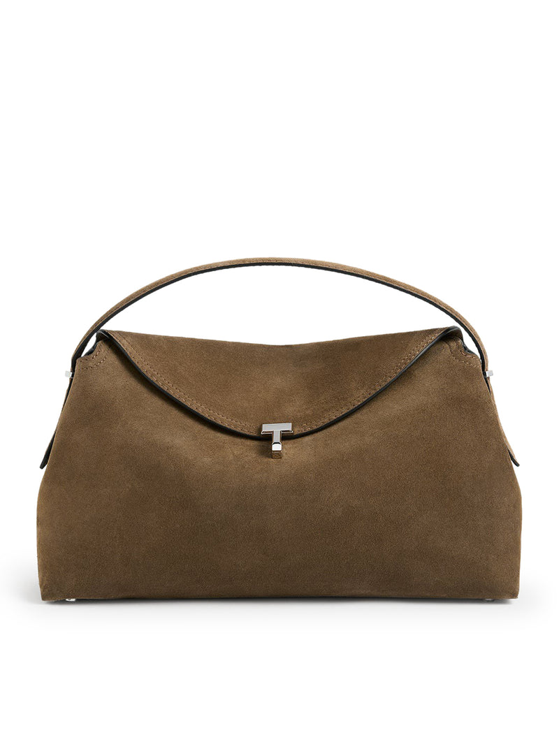 TOTEME Toteme Women T-Lock Suede Top Handle