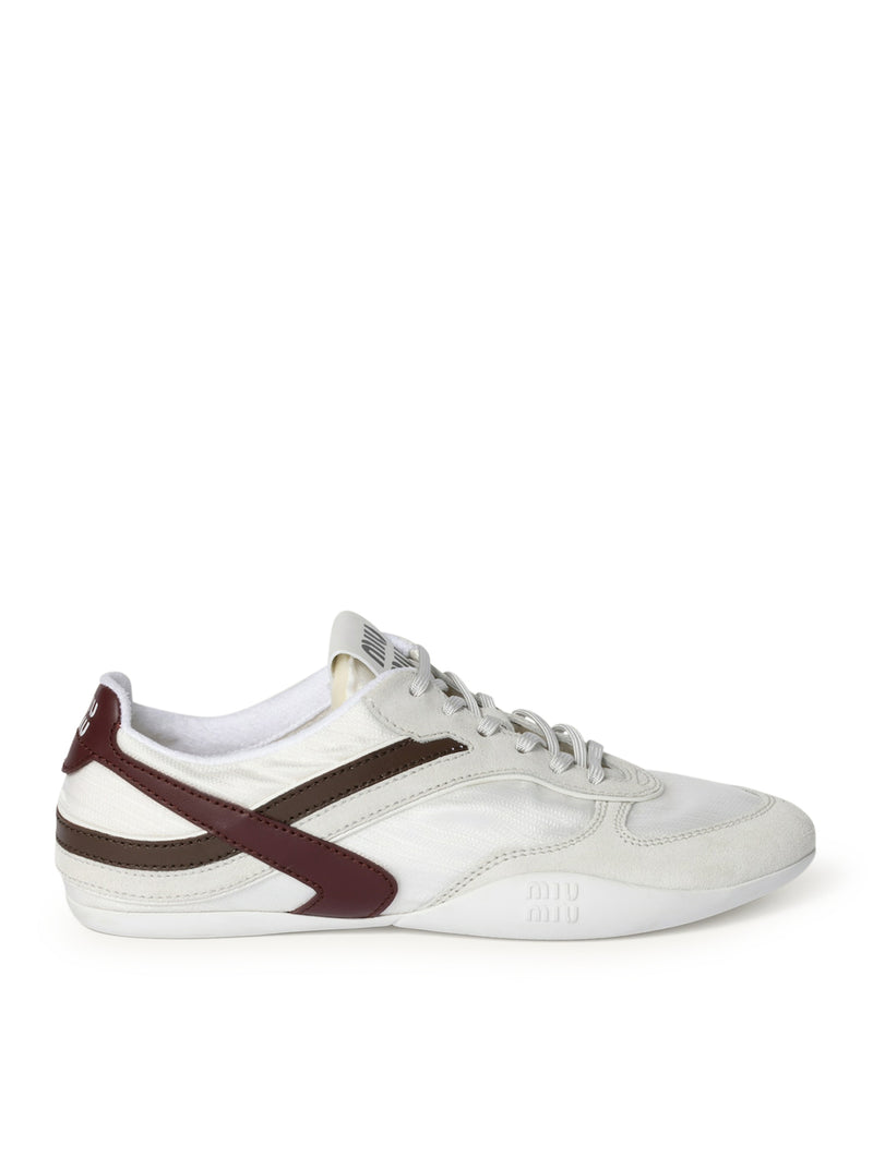 Miu Miu Miu Miu Women Gymnasium Sneakers In Technical Fabric And Suede