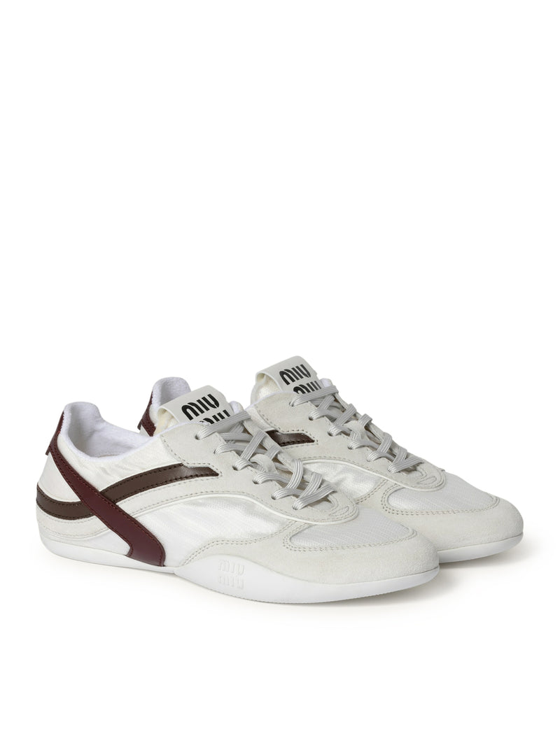 Miu Miu Miu Miu Women Gymnasium Sneakers In Technical Fabric And Suede