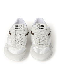 Miu Miu Miu Miu Women Gymnasium Sneakers In Technical Fabric And Suede