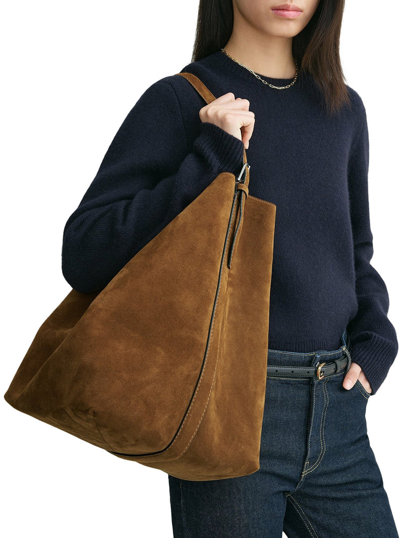 Toteme Women Belteg Tote Suede Bag