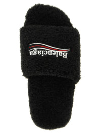 BALENCIAGA Balenciaga Women 'Furry' Open Sandals