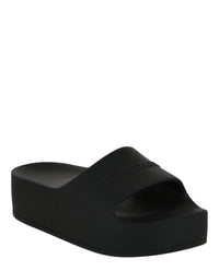 Balenciaga Womens Chunky Logo Slide Sandals