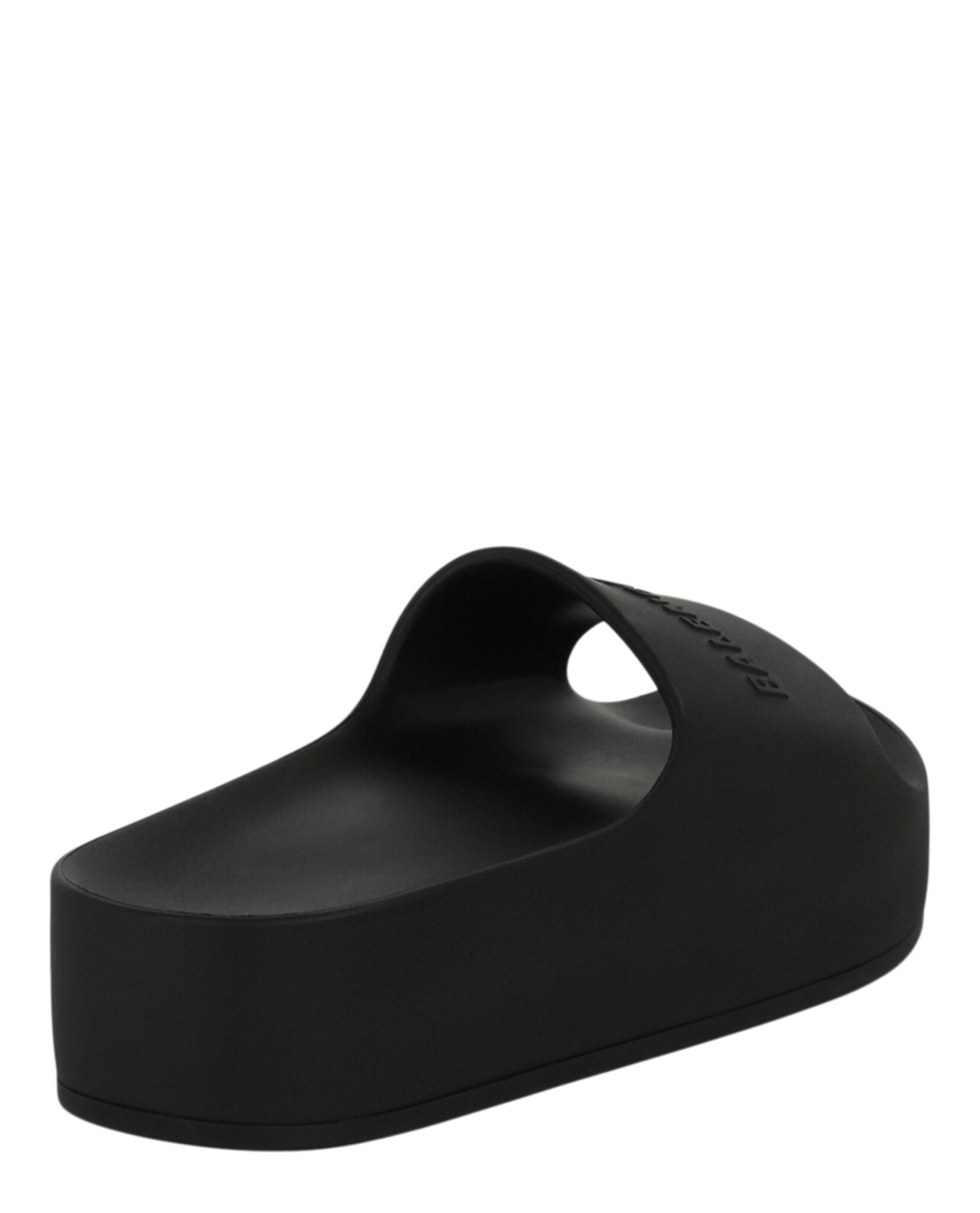 Balenciaga Womens Chunky Logo Slide Sandals