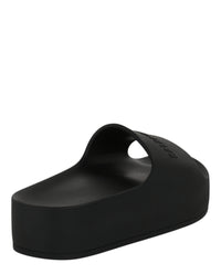 Balenciaga Womens Chunky Logo Slide Sandals