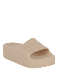 Balenciaga Womens Chunky Logo Slide Sandals