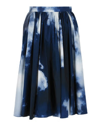 Alexander McQueen Alexander McQueen Womens Cloud Print A-Line Skirt