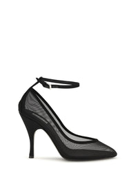 Alaïa Women Nude Mesh Pumps