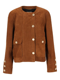 Saint Laurent Women Short Suede Jacket