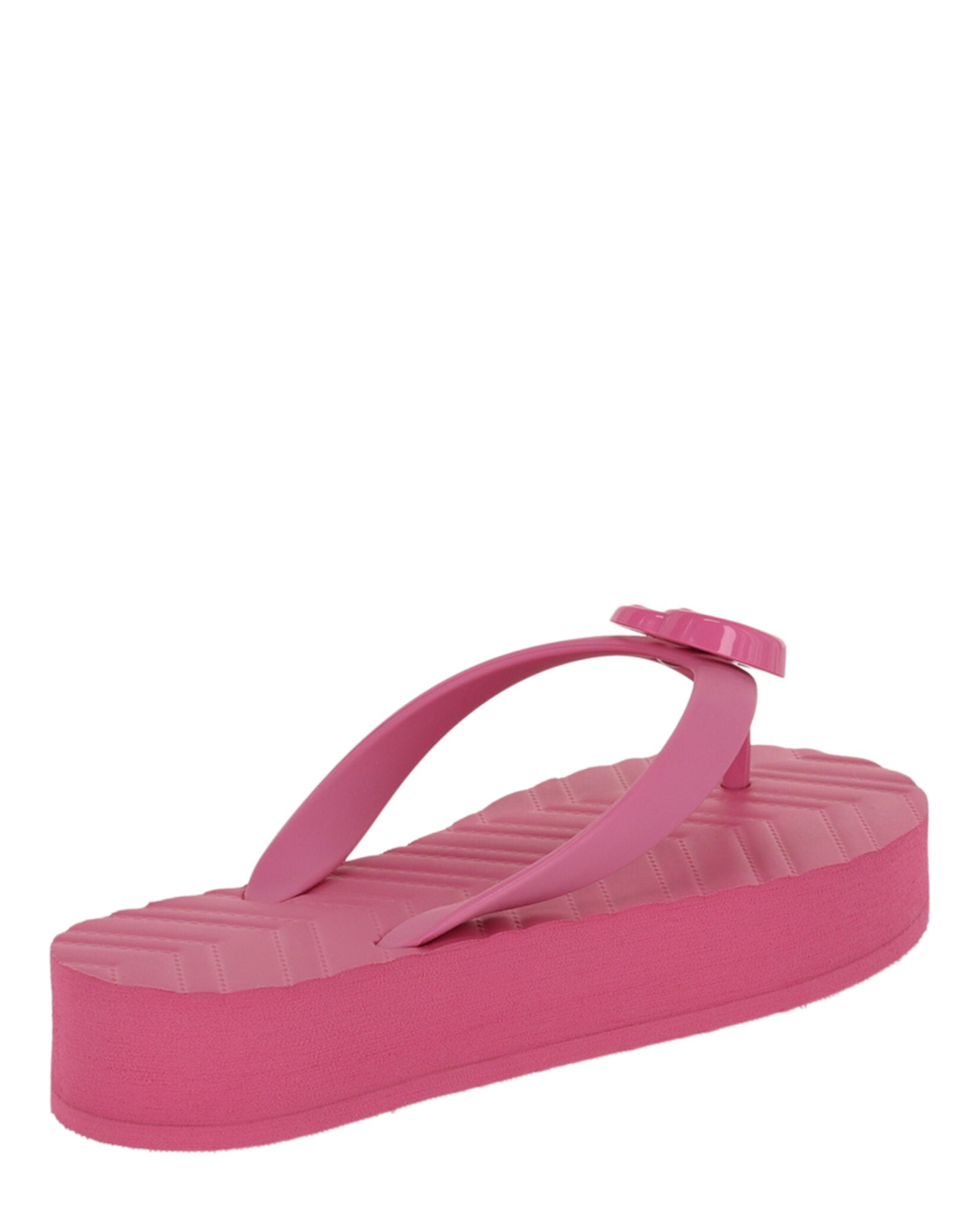 Gucci Womens Chevron Logo Thong Sandals
