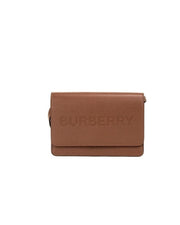 Burberry Embossed Logo Smooth Leather Crossbody Handbag