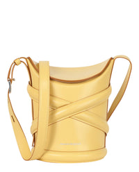 Alexander McQueen Womens The Curve Bucket Bag ONE SIZE Yellow