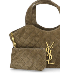 Saint Laurent Saint Laurent Women Medium Icare Bag In Quilted Suede