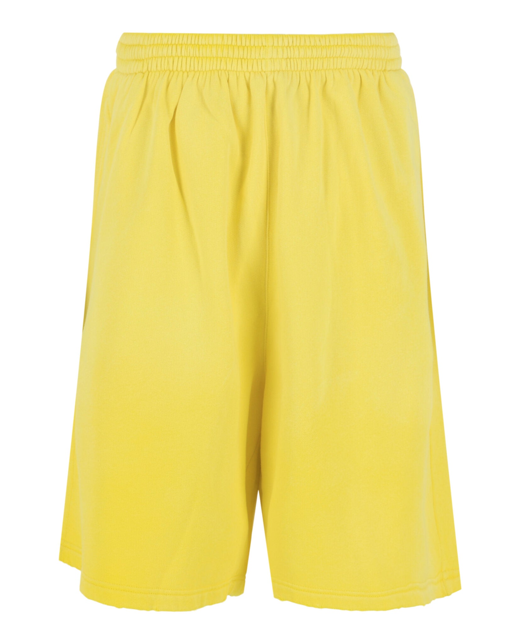 Balenciaga Mens Distressed Cotton Sweat Shorts