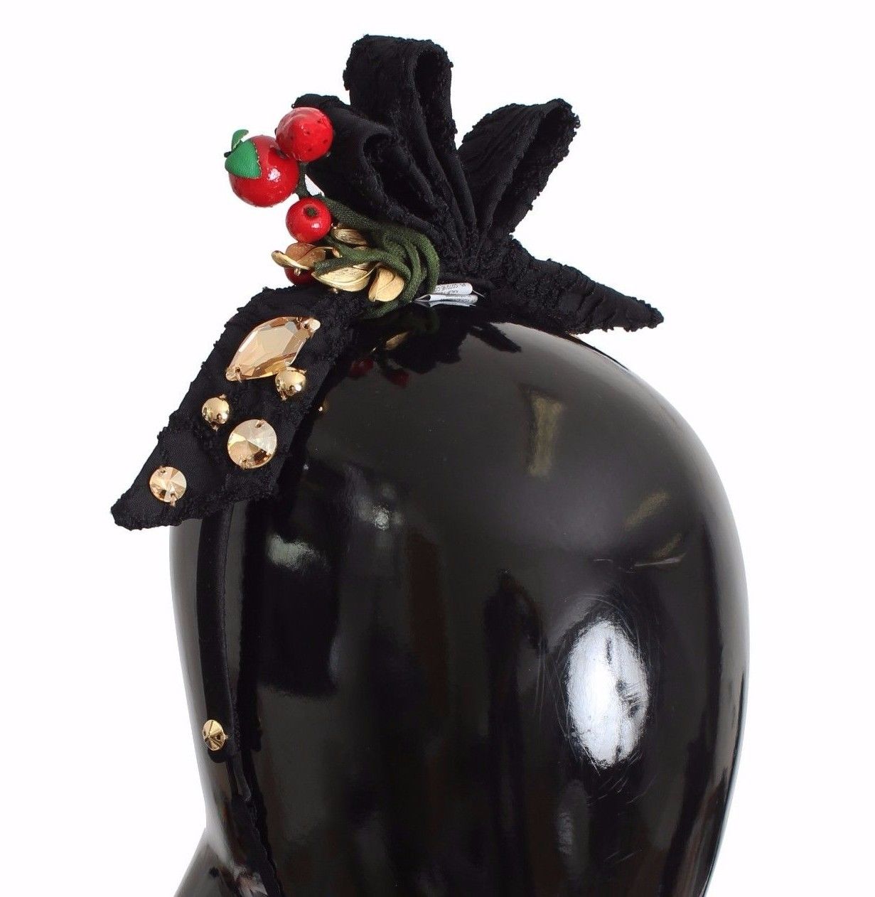 Dolce & Gabbana Dolce & Gabbana Diadem Headband Tiara Berry Fruit Crystal Bow Women's Hair